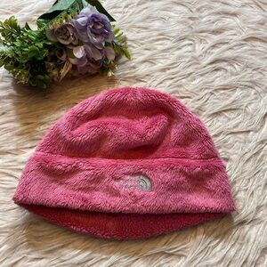 The North Face Girls One Size Denali Pink Beanie